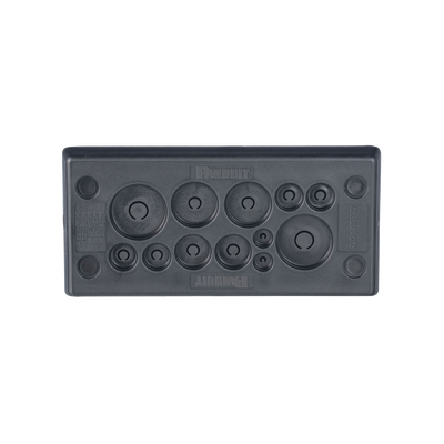 Pasacables Rectangular de Membrana, IP66, 3.39" x 1.42", 12 orificios, para Cables no Terminados. Color Negro | CESUM3-D12