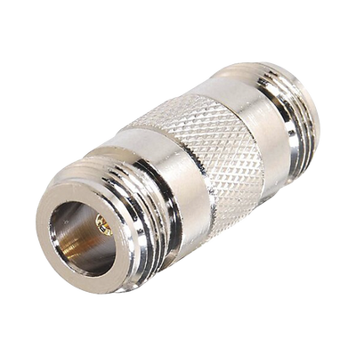 Adaptador Barril en Linea para 50 Ohm, de Conector N Hembra a N Hembra, Plata/ Oro/ Teflón. | RFN-1013-1