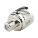 Adaptador N Macho a F Hembra , Niquel/ Oro/ Teflón, | TT-CON-540