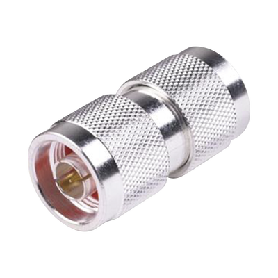 Adaptador Barril en Línea de Conector N Macho a N Macho, Plata/ Oro/ Teflón. | RFN-1014-1