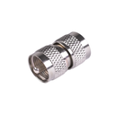 Adaptador Barril en Línea, de Conector UHF Macho (PL-259) a UHF Macho (PL-259), Níquel/ Plata/ Teflón. | RFU-538