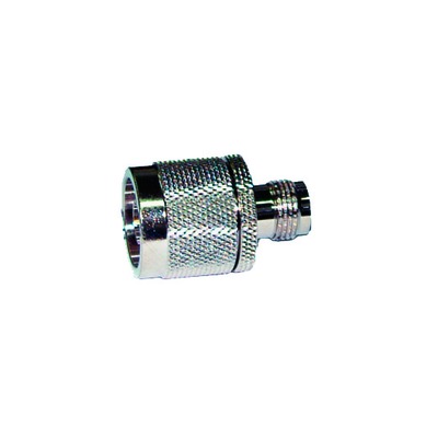 Adaptador en Línea de Conector TNC Hembra a N Macho, Níquel/ Oro/ Teflón. | RFT-1233