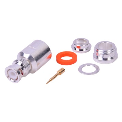 Conector BNC macho para cable BELDEN 9913, 7810A, 8214; ANDREW CNT-400; SYSCOM RG8/U-SYS, RFLASH-1113 | RFB-1101-1SI