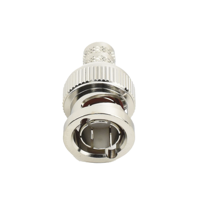 Conector BNC Macho de Anillo Plegable para Cable RG-6, Níquel/ Oro/ Teflón. | RFB-1707-Q