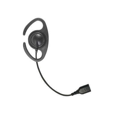 â€‹Auriculares de gancho en forma de "C" con cable de fibra trenzada y conector SNAP. Requiere micrófono de solapa de 1 o 2 hilos de la Serie SNAP. | SNP-CR