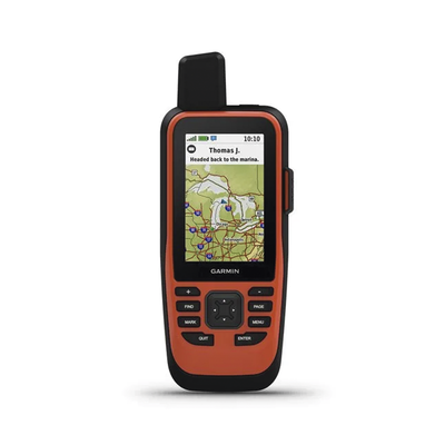GPS Portátil GPSMAP® 86i / Pantalla TFT Transflectiva de 3" / Resolución 240 x 400 píxeles / Batería de Ion Litio con Autonomía de 35 Horas / Memoria de 16 GB / Compatible con NMEA 0183 y microUSB / Brújula electrónica de 3 ejes / IPX7 / MIL-STD-8 | 10-02236-00