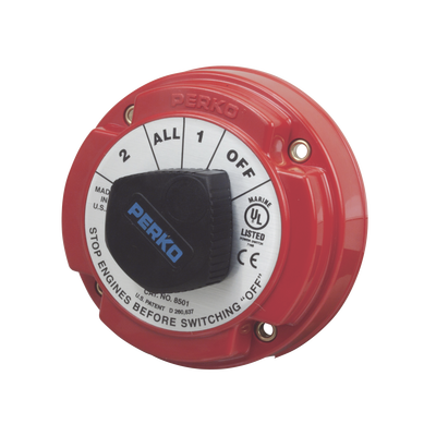 Switch Selector de Batería de Servicio Mediano, para Sistemas Eléctricos Marinos | 8501DP