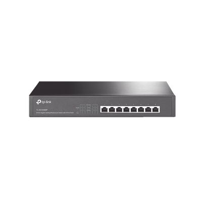 Switch Gigabit PoE+ no administrable de 8 puertos 10/100/1000 Mbps, para escritorio | TL-SG1008MP