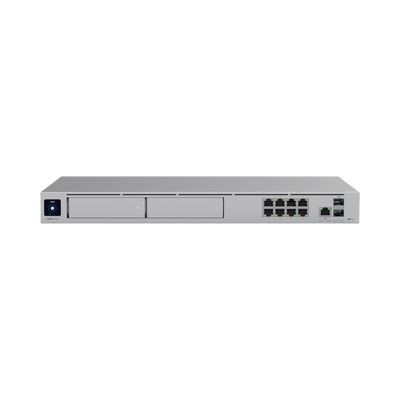 UniFi Dream Machine Pro Max – Cloud Gateway Empresarial con Soporte para 150 Dispositivos y 2000 Clientes, 5 Gbps de Ruteo con IDS/IPS, 2 Bahías para HDD 3.5”, SSD Interno de 128 GB, Failover, Balanceo de Carga y VPN/SD-WAN | UDM-PRO-MAX