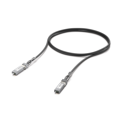 Cable de conexión directa DAC de 1 metro SFP+ 1/10Gbps, ideal para switches UniFi | UACC-DAC-SFP10-1M