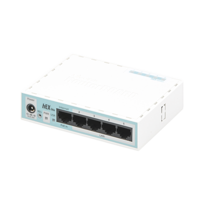 (hEX lite) RouterBoard, 5 Puertos Fast Ethernet | RB750R2