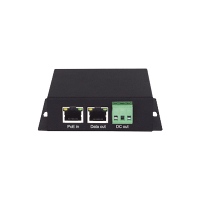 Splitter PoE / 1 Puerto PoE Entrada / 1 Puerto Salida Datos / 1 Salida de 12 Vcc, 2A / Presupuesto PoE 30W / | WI-POE31S