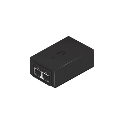 Adaptador PoE Ubiquiti de 24 VDC, 1.25 A con puerto Gigabit | POE-24-30W