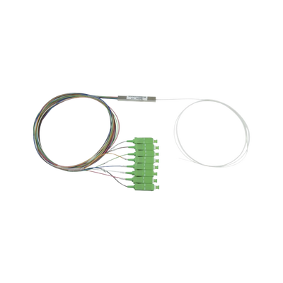 Splitter (Divisor Óptico) Tipo PLC, de 1x8, Conectores SC/APC de Salida | PLC-108-SCAPC