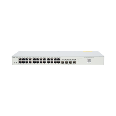 Switch Administrable L2, 24 Puertos Eth 1G, 4 puertos SFP 1G, Administración Remota en la Nube. | RG-NBS3100-24GT4SFP-V2