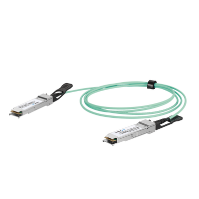 Cable AOC QSFP28 de 100 Gbps a 100 Gbps / Cable de fibra óptica Activo / Longitud: 1 metro | LP-AOC-100G-1M