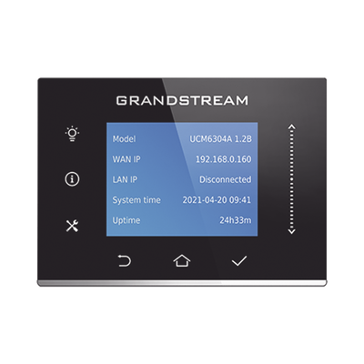 Conmutador IP-PBX para hasta 1000 usuarios y 150 llamadas simultaneas, 4FXO, 4FXS, solución para PyMEs | UCM6304A
