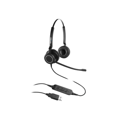 Audífonos USB de Diadema ESTÉREO con Audio HD / Micrófono con Cancelación de Ruido / Calidad para uso en Oficina | PROA-HS10USBD