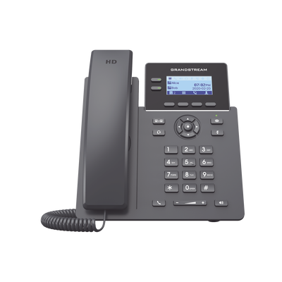 Teléfono IP Grado Operador, 2 líneas SIP con 4 cuentas, PoE, codec Opus, IPV4/IPV6 con gestión en la nube GDMS | GRP-2602P