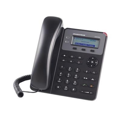 Teléfono IP SMB de 1 Línea, 1 Cuenta SIP con 3 teclas de función programables y conferencia de 3 vías. 5Vcc | GXP-1610