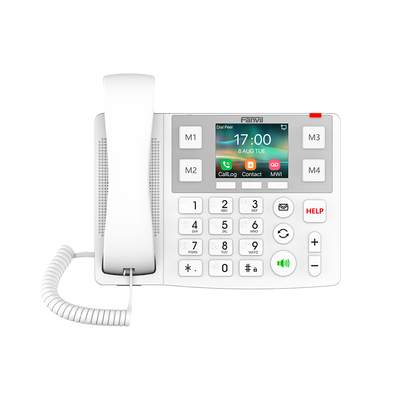 Teléfono IP Wi-Fi Botones Braille Grandes diseñado para hospitales, Asilos, Bluetooth Integrado | X305