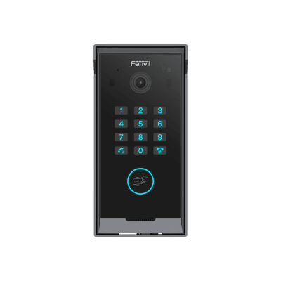Videoportero Slim IP SIP con Cámara HD, IP IP65, Teclado Numérico y Relé, Apertura por BLE, Tarjeta, Remoto, Protocolo ONVIF, Compatible con App Fanvil Link | I60K