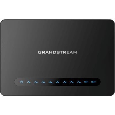 Gateway 8 Puertos FXS (Conectar Teléfono Análogo) con Router NAT Gigabit / 2 Perfiles SIP / Cifrado AES / Conferencia de Voz 3 Participantes / Calidad de Voz HD / Fax T.38 / 2 Puertos Gigabit / Aprovisionamiento Automatizado TR069 | HT-818-V2