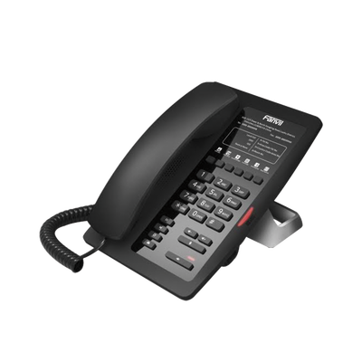 Teléfono IP para Hotelería, profesional con 6 teclas programables para servicio rápido (Hotline), plantilla personalizable con PoE | H3F