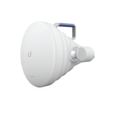 Antena Sectorial 30° tipo Horn para Multipunto, 19.5 dBi. Rango extendido 5.15 - 6.875 GHz. Alto aislamiento al ruido. Compatible solo con AF5XHD, RP5ACGEN2 y LTURocket | UISP-HORN