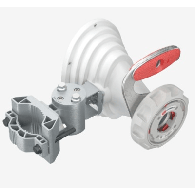 Antena Horn Asimétrica 5 GHz / 17 dBi de Ganancia / Patrón Asimétrico 45° / TwistPort™ Waveguide / IP55 / Montaje UBR / Para Plataformas Inalámbricas Compatibles | HG4-TP-A45