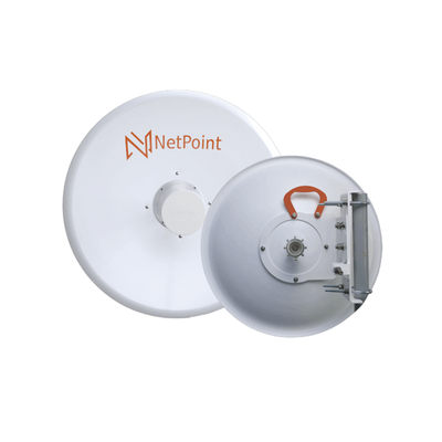 Antena Direccional Blindado para radio C5X, B5X, C6X, B6X/ 36 dBi / Diámetro  de la antena 120 cm / Frecuencia de 4.9-6.4 GHz/ Incluye montaje | NPPRO-S36