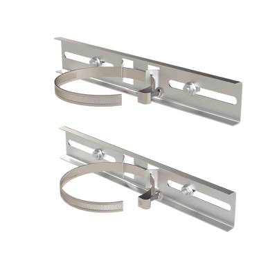 Montaje de Metal Galvanizado para Poste Universal para Gabinetes de Ancho Hasta 30 cm. | PST-MOUNT-POLE-V3
