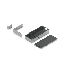 Kit para instalar en rack switches USW-PRO-MAX-16-POE o USW-PRO-MAX-16, 1UR, con base para fuente de alimentación y cable | UACC-PRO-MAX-16-RM