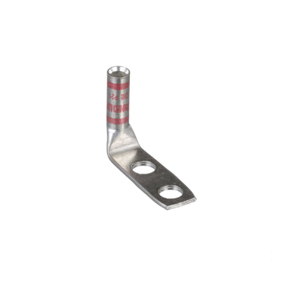 Zapata de compresión LCC8-14AF-L a 90° grados para cal. 8 Awg, Barreno para tornillo prisionero de 1/4, 1 Pz | LCC8-14AF-L