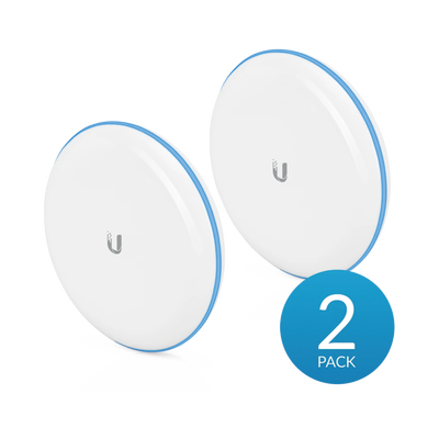 Kit UniFi Building Bridge de 1+ Gbps en 60 GHz con radio redundante en 5 GHz, alcance de hasta 500 m | UBB