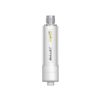 Radio airMAX Bullet-M2HP, hasta 100 Mbps, frecuencia de 2 GHz (2412 - 2472 GHz), No incluye adaptador PoE | BULLETM2-HP