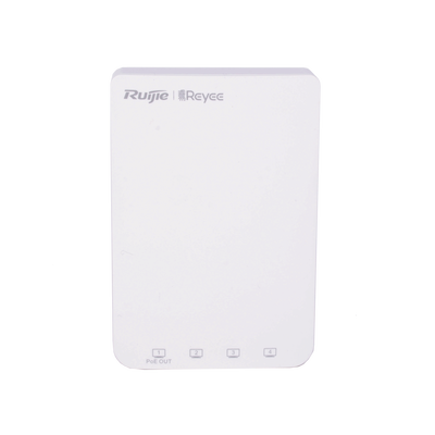 Punto de Acceso Mesh Wi-Fi 5 ideal para áreas que requieren múltiples puertos de red, 1 puerto PoE Out, hasta 1.7 Gbps doble banda 802.11ac MU-MIMO 2x2 | RG-RAP1200(P)