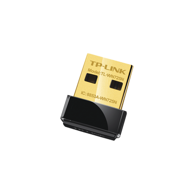 Adaptador USB  Nano inalámbrico N 150 Mbps 2.4 GHz con 1 antena interna | TL-WN725N