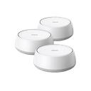 KIT 3 Routers Inalámbrico MESH Interior para Hogar / Doble Banda Wi-Fi 7 BE3600 Mbps / 2 Puerto 2.5 Gigabit WAN/LAN / 4 Antenas Internas / Operación Multi-Link MLO / Administración Mediante la App Deco (iOS, Android) / HomeShield | DECO-BE25-3PACK