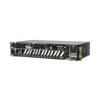 OLT Carrier Class Modular GPON, 2 Ranuras, Incluye 1 Tarjeta GPOA de 16 puertos GPON, 1 Fuente de CA, 2 UR, Gestión por UNM2000, CLI, Incluye Instalación de Software UNM2000, (Interoperabilidad con ONU´s de Terceros sin Costo) | AN6000-2-AC