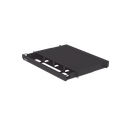 Panel de Distribución de Fibra Óptica, Acepta 4 Placas FAP o FMP, Bandeja Deslizable, Hasta 96 Fibras, Color Negro, 1UR | FRE1UBL