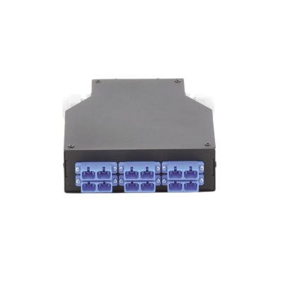 Distribuidor de Fibra Óptica para Riel Din, 6 Acopladores SC/UPC Duplex Monomodo con Charola de Empalme | LP-RDSCUSM