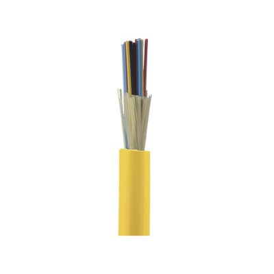 Cable de Fibra Óptica de 24 Hilos, Monomodo OS2 9/125, Interior, Tight Buffer 900um, No Conductiva (Dieléctrica), OFNP (Plenum), Precio Por Metro | FSDP924Y
