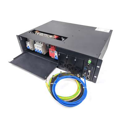 Rectificador de Energía AC 110 Vac / –48 V de Alta Eficiencia, 90 A y 5400 W, 3 UR para Telecomunicaciones como equipos OLT´s Modulares | LP-PSOLT-90A
