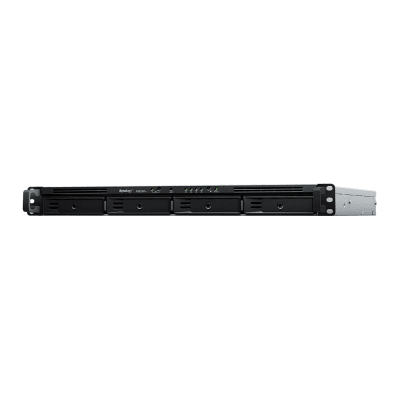 NAS RackStation RS822RP+ | 4 Bahías | 1U | AMD Ryzen V1500B | 32 GB DDR4 ECC | 4 Puertos 1GbE | Expansión PCIe | Compatibilidad con RAID | Caché SSD | Unidades de Energía Redundantes. | RS822RP+