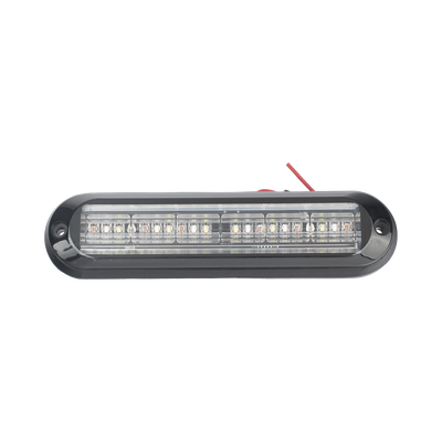 Luz Auxiliar, Ultra Brillante, IP67, 18 LEDs, Tricolor, Color Rojo/Claro/Azul, con mica transparente y bisel negro | XLT1835RWB