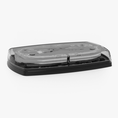 Mini torreta de 48 LED 10" Ámbar/Claro, Lente Transparente, Cableado | 5540CAC
