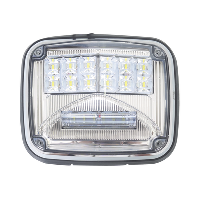 Luz de advertencia de 8 X 6", Color Claro, Con Luz de Trabajo Clara, Ideal para Ambulancias | XLTE1755W