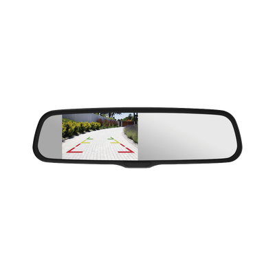 Espejo retrovisor con Pantalla LCD con atenuación automática cuenta con entradas de video duales | MR-1000