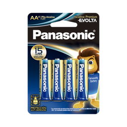 [LR6EGL/4B] Batería Alcalina AA 1.5V EVOLTA / No recargable / Paquete 4 baterias | LR6EGL/4B